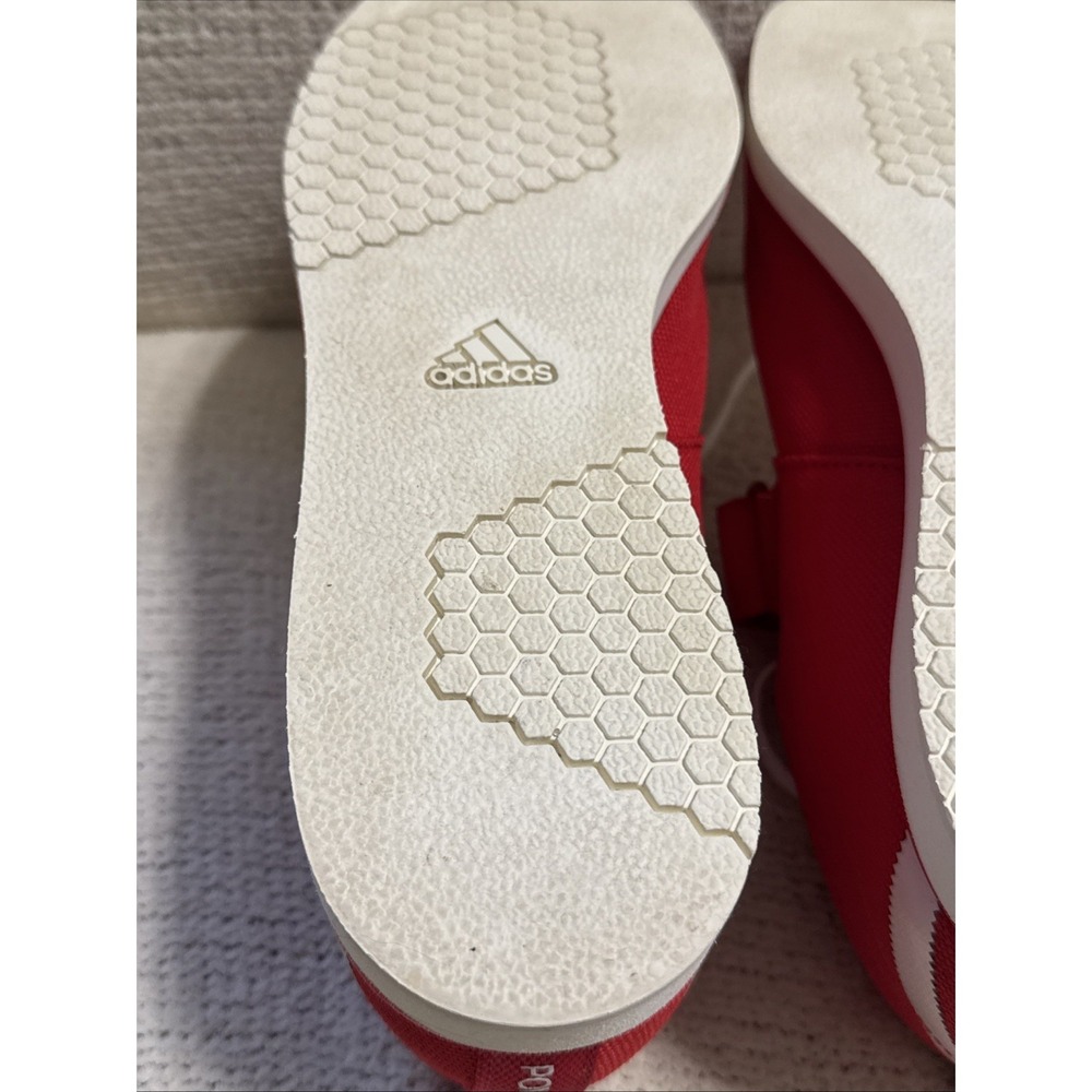 Adidas Powerlift 4 Japan EG5175 Weightlifting Shoes Men's Size 8 Red EUC - Picture 12 of 13